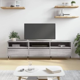 BaraSh Meuble TV Sonoma Gris 150x30x44,5 cm Bois dingénierie,Meuble TV Longueur,Meuble Bas Salon,Meubles De Salon TV