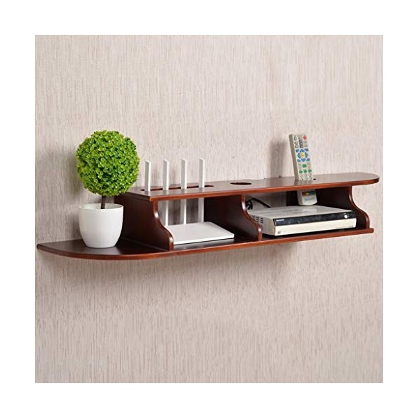 Étagère Flottante Etagère TV Murale Meuble télé Satellite projecteur Set Top Box étagère de Rangement Étagère Murale Meuble T