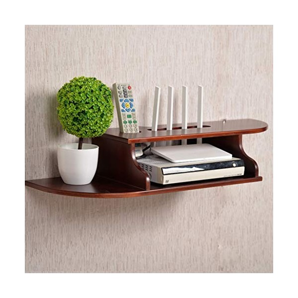 Étagère Flottante Etagère TV Murale Meuble télé Satellite projecteur Set Top Box étagère de Rangement Étagère Murale Meuble T