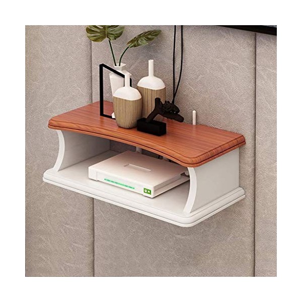 Étagère Flottante Étagère Murale Suspendue Mural étagère Meuble TV Décoration Murale de Fond DVD projecteur Consoles de Jeux 