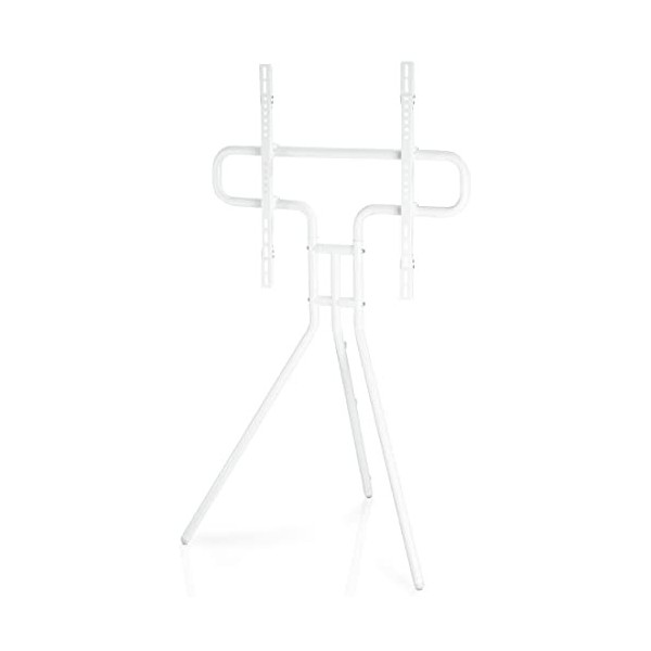 Hama Support TV Design Chevalet pour téléviseur de 37 à 75" - 94 à 191cm Hauteur réglable, Acier laqué, Compact Moderne et C