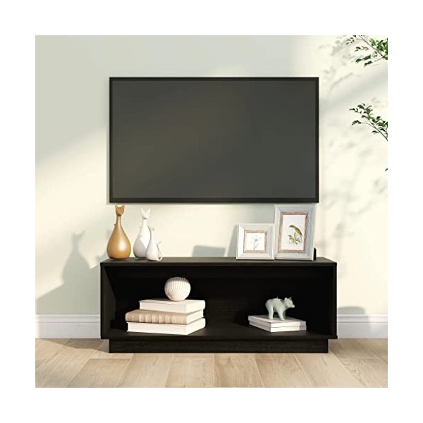 VEEKI Meuble TV, Meuble TV Suspendu, Meuble TV Industriel, Meuble TV Bois, Meuble Chambre, Convient pour Salon ou Chambre, No