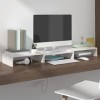 VEEKI Meuble TV, Meuble TV Suspendu, Meuble TV Industriel, Meuble TV Bois, Meuble Chambre, Convient pour Salon ou Chambre, Su