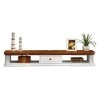ZY-XSP Unité Tv Mural Tv Stand Media Entertainment Console Meuble Support Mural Pour Salle DÉtude Cabinet Multimédia Couleu