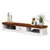 ZY-XSP Unité Tv Mural Tv Stand Media Entertainment Console Meuble Support Mural Pour Salle DÉtude Cabinet Multimédia Couleu