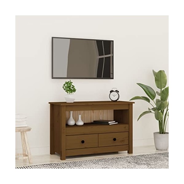 Meuble TV,Meuble TV Bas Table TV Support de Télévision en Bois pour Salon Chambre Salle à Manger,Support pour Téléviseur Jusq