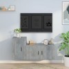 VEEKI Meuble TV, Meuble TV Suspendu, Meuble TV Industriel, Meuble TV Bois, Meuble Chambre, Convient pour Salon ou Chambre, En