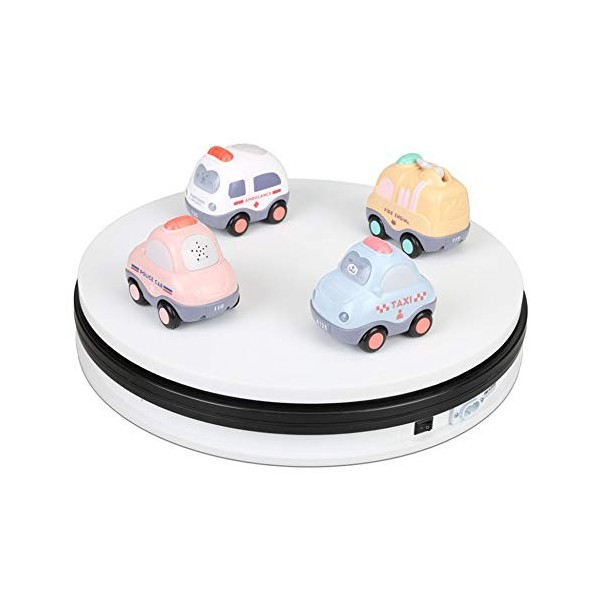 XGGYO Plateau Tournant Electrique de Magasin, Capacité de 20 kg, Socle Pivotant èlectrique Parfaite pour les Images à 360 Deg