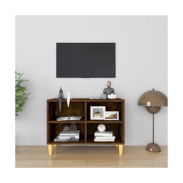 VEEKI Meuble TV, Meuble TV Suspendu, Meuble TV Industriel, Meuble TV Bois, Meuble Chambre, Convient pour Salon ou Chambre, av