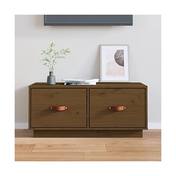 VEEKI Meuble TV, Meuble TV Suspendu, Meuble TV Industriel, Meuble TV Bois, Meuble Chambre, Convient pour Salon ou Chambre, Ma