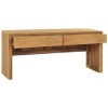 Camerina Meuble TV 100x35x45 cm Bois de Teck Massif,Meuble TV,Meuble TV Moderne,Meuble de Salon