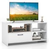 COSTWAY Meuble TV, Meuble Télé avec Tiroir et 3 Compartiments, Meuble pour TV jusquà 50 Pouces pour Salon, Chambre, Salle, B