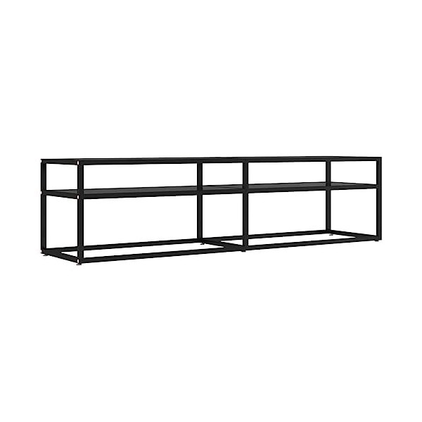 Meuble TV, Meuble TV Suspendu, Meuble, Meuble TV avec Rangement，Meuble Industriel, Convient pour Salon ou Chambre, Noir 160x4