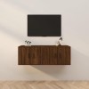 VEEKI Meuble TV, Meuble TV Suspendu, Meuble, Meuble TV avec Rangement，Meuble Industriel, Convient pour Salon ou Chambre, Meub