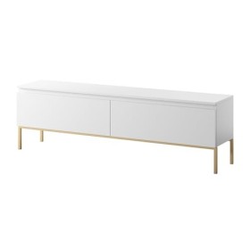 Selsey Meuble TV, Engineered Wood, Blanc, 150 cm Longueur