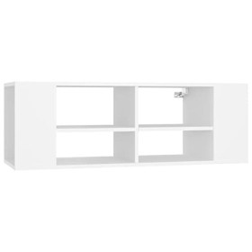 Camerina Meuble TV Mural Blanc 102x35x35 cm Aggloméré,Meuble TV,Table TV,Ensemble Meuble TV