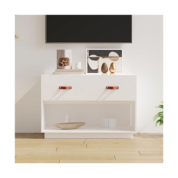 Meuble TV,Meuble TV Bas Table TV Support de Télévision en Bois pour Salon Chambre Salle à Manger,Support pour Téléviseur Jusq