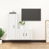 VEEKI Meuble TV, Meuble TV Suspendu, Meuble TV Industriel, Meuble TV Bois, Meuble Chambre, Convient pour Salon ou Chambre, En
