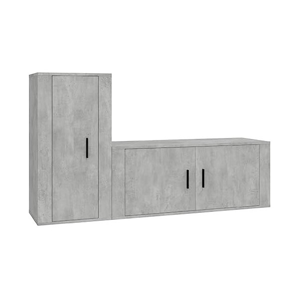 VEEKI Meuble TV, Meuble TV Suspendu, Meuble TV Industriel, Meuble TV Bois, Meuble Chambre, Convient pour Salon ou Chambre, En