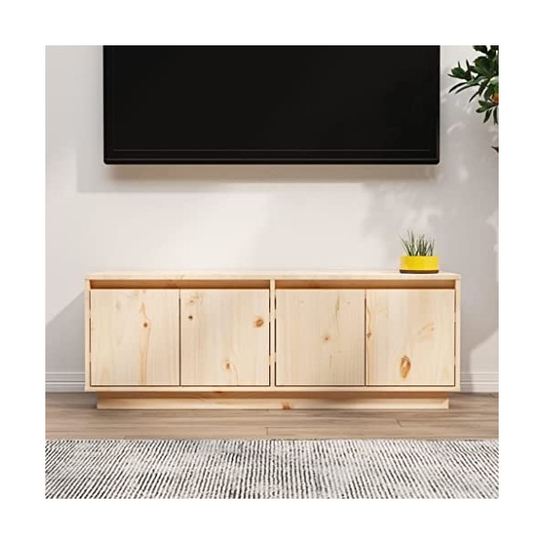 VEEKI Meuble TV, Meuble TV Suspendu, Meuble TV Industriel, Meuble TV Bois, Meuble Chambre, Convient pour Salon ou Chambre, 11