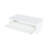 Henor Support Moniteur TV avec Plateau Amovible en Bois FSC® 62 x 32 x 18 cm. Supporte 50 Kg. Blanc