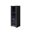 MB Muebles Bonitos | Vitrine Armoire Meuble de Rangement Luke V2 | Largeur 40 x Hauteur 128 x Profundeur 29 cm | avec LED | M