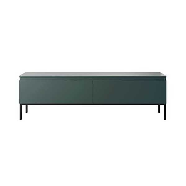 Selsey BEMMI Meuble TV, Melamine, Vert foncé, 150 cm