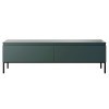 Selsey BEMMI Meuble TV, Melamine, Vert foncé, 150 cm