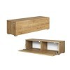 Platan Room - Meuble TV bas - Suspendu ou debout - 105/140/160/210/280 - En mat, chêne doré 105 x 30 x 32&nbsp;cm 