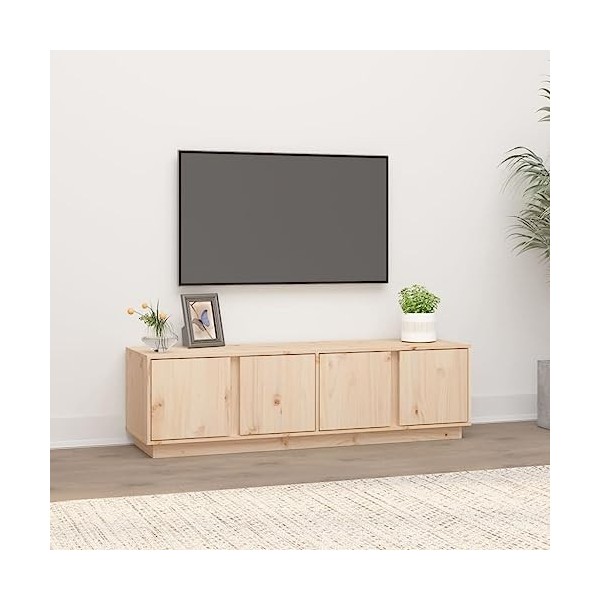 Meuble TV 140x40x40 cm Bois de pin massif