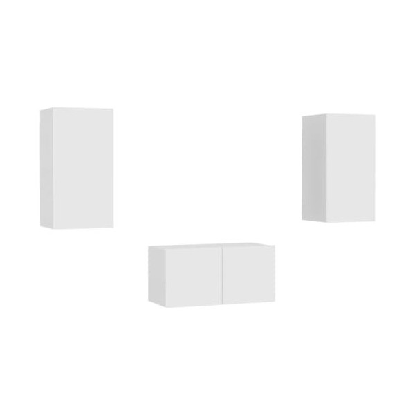 Meuble TV,Étagère TV Flottante, Support de Télévision Flottant Fixé au Mur Centre de Console Multimédia de Divertissement Gra