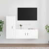 VEEKI Meuble TV, Meuble TV Suspendu, Meuble TV Industriel, Meuble TV Bois, Meuble Chambre, Convient pour Salon ou Chambre, En