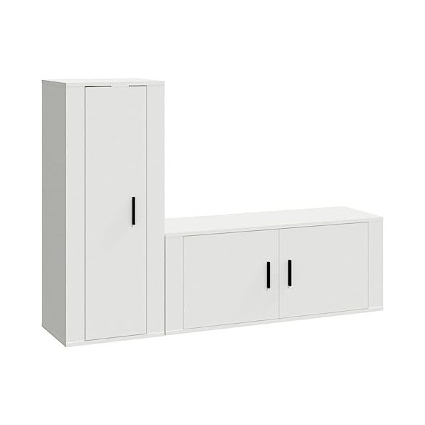 VEEKI Meuble TV, Meuble TV Suspendu, Meuble TV Industriel, Meuble TV Bois, Meuble Chambre, Convient pour Salon ou Chambre, En