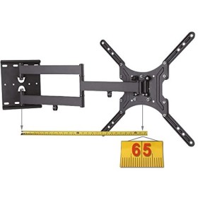 Support Mural Universel pour téléviseur - pivotant inclinable Extensible - Support Moniteur pour LED LCD - 16-65 Pouces - V