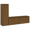 Générique Meubles TV 3 pcs Marron Miel Bois Massif de pin,21.7 KG,3100122, Meubles, Meubles TV
