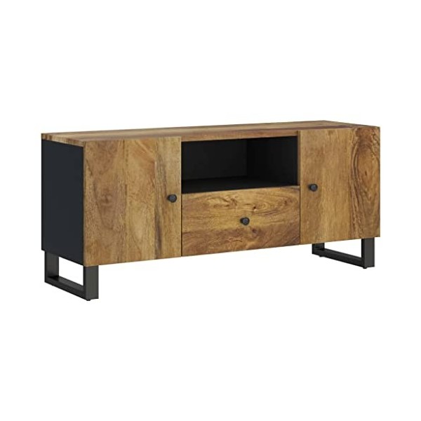 vidaXL Meuble TV 105x33,5x46 cm Bois de manguier et dingénierie