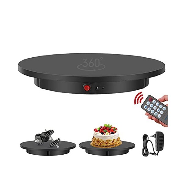 RCBDBSM Plateau Tournant électrique Professionnel à 360 Degrés pour La Photographie, Télécommande, Fonctionnement Pratique, I