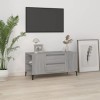 Keyur Meuble TV, Banc TV Buffet Bas Support de Télévision Meuble Télé Meuble TV Sonoma Gris 102x44,5x50 cm Bois dingénierie