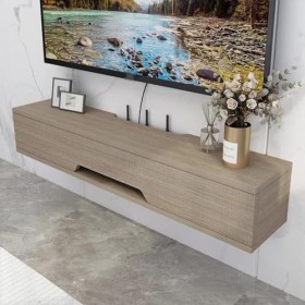 sous TV, Armoire Flottante, Meuble De Rangement De Bureau pour La Maison Meuble TV Flottant avec Armoire Étagère TV Murale C