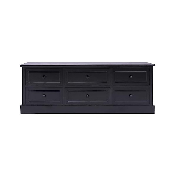 VEEKI Meuble TV, Meuble TV Suspendu, Meuble TV Industriel, Meuble TV Bois, Meuble Chambre, Convient pour Salon ou Chambre, No