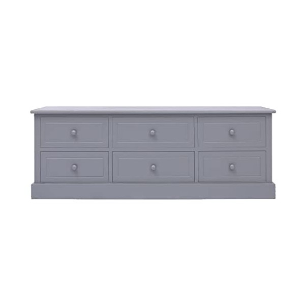 VEEKI Meuble TV, Meuble TV Suspendu, Meuble TV Industriel, Meuble TV Bois, Meuble Chambre, Convient pour Salon ou Chambre, Gr