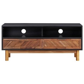 Meuble TV,Étagère TV Flottante, Support de Télévision Flottant Fixé au Mur Centre de Console Multimédia de Divertissement Gra