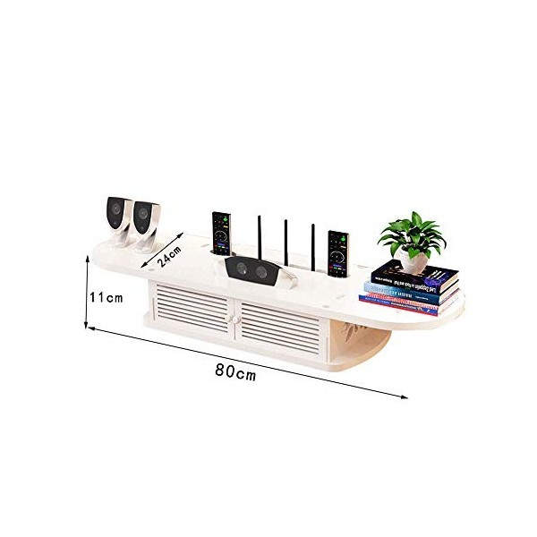 Uvency Meuble Tv Meuble Tv Unités Murales Pour Salon Étagère Flottante Murale Meuble Tv Support de Stockage Multimédia Stocka