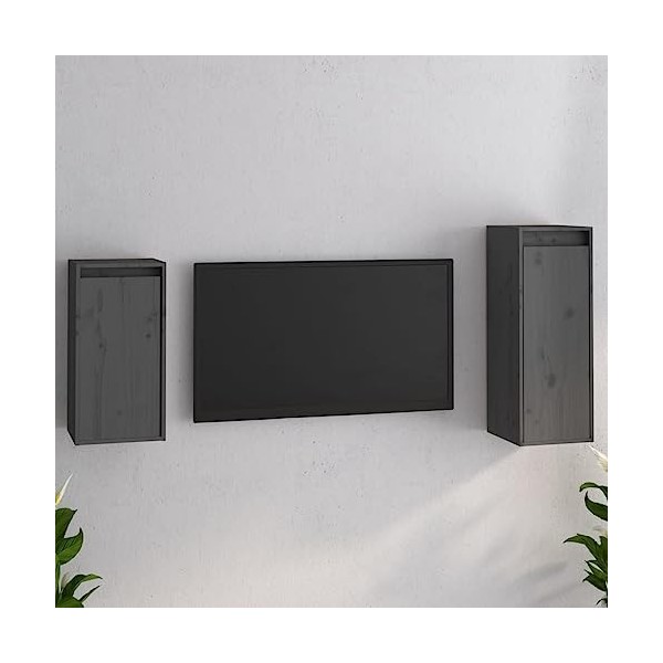 VEEKI Meuble TV, Meuble TV Suspendu, Meuble TV Industriel, Meuble TV Bois, Meuble Chambre, Convient pour Salon ou Chambre, Me