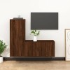 VEEKI Meuble TV, Meuble TV Suspendu, Meuble TV Industriel, Meuble TV Bois, Meuble Chambre, Convient pour Salon ou Chambre, En