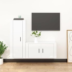 VEEKI Meuble TV, Meuble TV Suspendu, Meuble TV Industriel, Meuble TV Bois, Meuble Chambre, Convient pour Salon ou Chambre, En