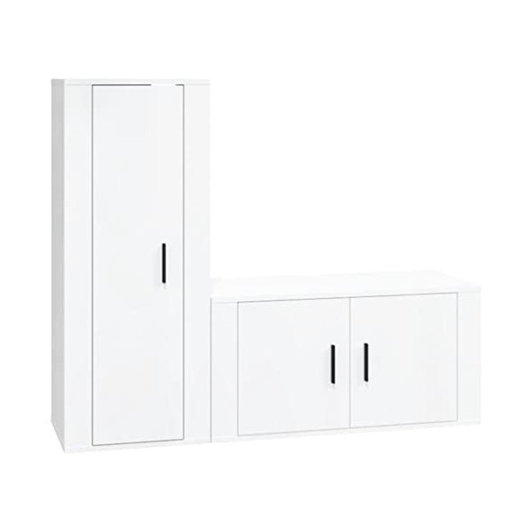 VEEKI Meuble TV, Meuble TV Suspendu, Meuble TV Industriel, Meuble TV Bois, Meuble Chambre, Convient pour Salon ou Chambre, En