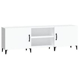 VEEKI Meuble TV, Meuble TV Suspendu, Meuble TV Industriel, Meuble TV Bois, Meuble Chambre, Convient pour Salon ou Chambre, Bl