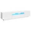 Générique Meuble TV avec lumières LED Blanc Brillant 180x35x40 cm,36.85 KG,3081903, Meubles, Meubles TV