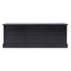 Camerina Meuble TV Noir 108x30x40 cm Bois de Paulownia Solide,Meuble TV,Meuble TV Moderne,Meuble de Salon